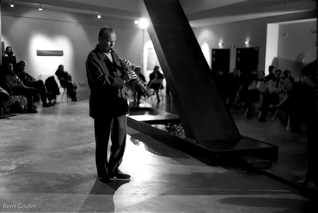 Steve Lacy  //  vernissage d'Albert Hirsch, à la Bibliothèque Universitaire Saint-Leu, Amiens